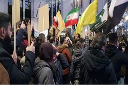 تظاهرات مسلمانان در بلژیک در خون‌خواهی سردار سلیمانی