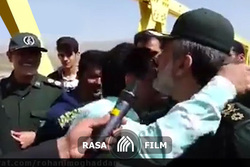 لحظاتی از حضور سردار حاجی زاده در مناطق سیل زده