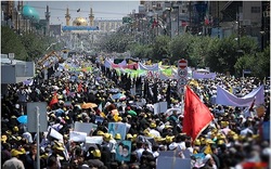 راهپیمایی با شکوه روز قدس در مشهد برگزار شد