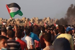 34 زخمی در راهپیمایی حق بازگشت نوار غزه