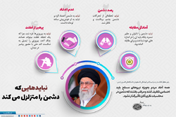 اینفوگرافیک | نباید‌هایی که دشمن را متزلزل می‌کند