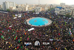 راهپیمایی مردم تهران در اعتراض به اغتشاشات