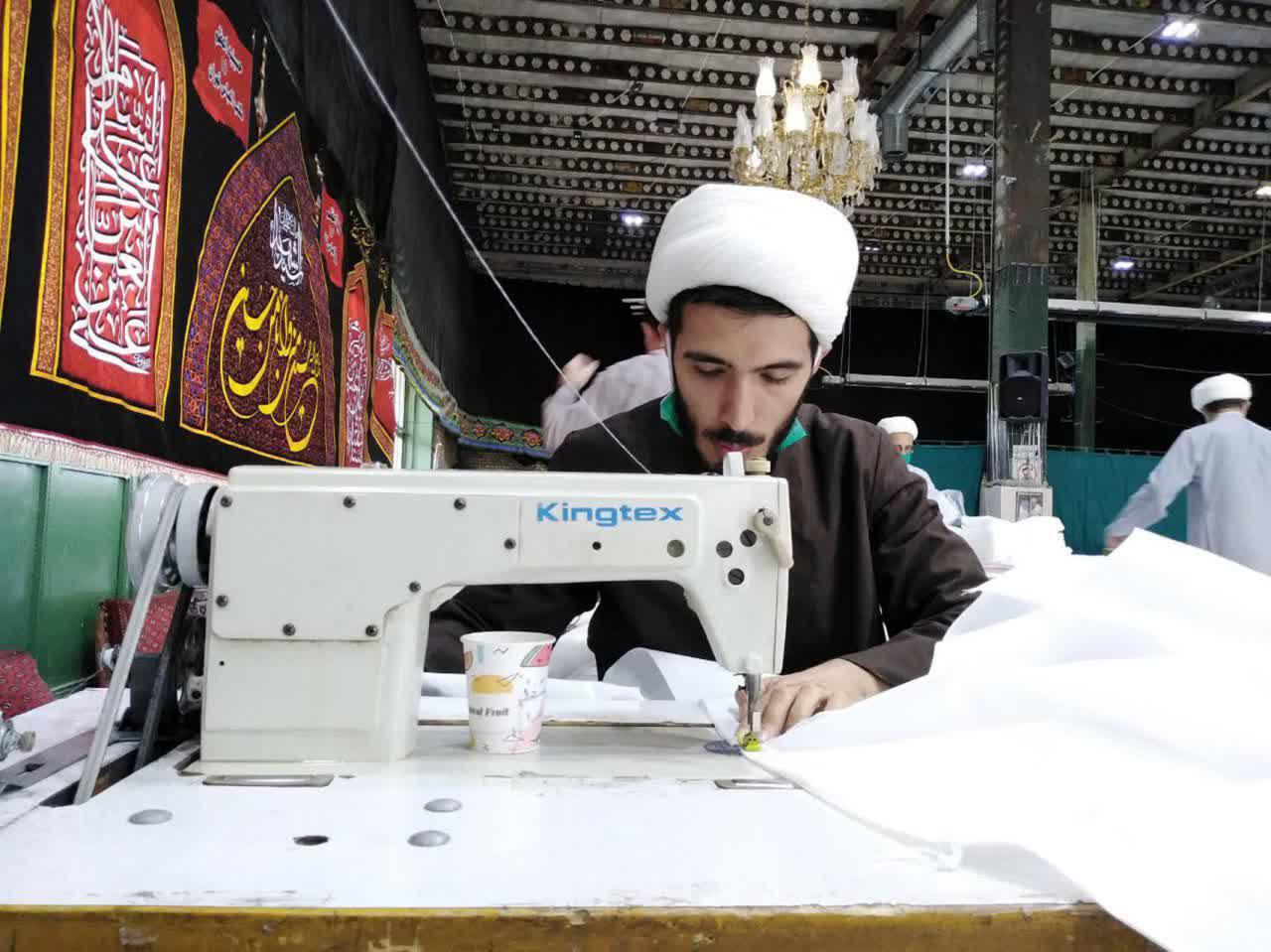 تولید بیش از ۴۵ هزار گان و توزیع آن در ۲۰۰ بیمارستان با مشارکت طلاب جهادی