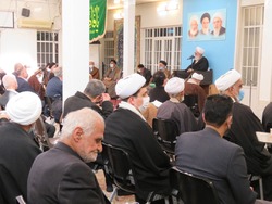 برگزاری مراسم جشن میلاد حضرت زهرا و امام خمینی در دفتر آیت الله فاضل لنکرانی