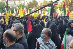 برگزاری تجمع مردم تهران در محکومیت جنایات اخیر رژیم صهیونیستی