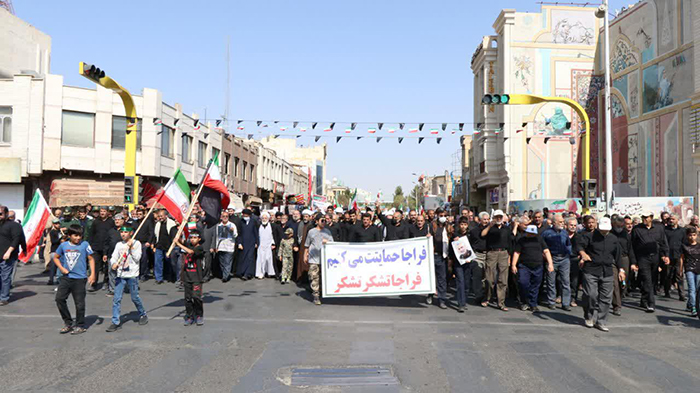 اجتماع بزرگ کاشانی‌ها در محکومیت اعمال اغتشاشگران برگزار شد