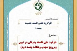 نشست تخصصی «ظرفیت های فلسفه و عرفان در تبیین حجاب و عفاف» برگزار می شود
