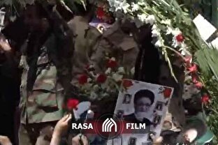 مراسم تشییع پیکر مطهر آیت الله آل‌هاشم