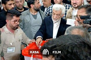 لحظه رای دادن آقای جلیلی