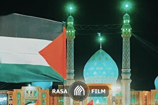 استغاثه به امام زمان در مسجد جمکران برای نجات مردم غزه