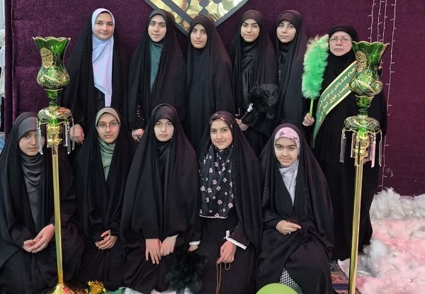 اعتکاف دختران استان فارس رنگ و بوی امام رضایی گرفت