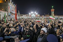 راهپیمایی شبانه مردم قم علیه اغتشاشگران