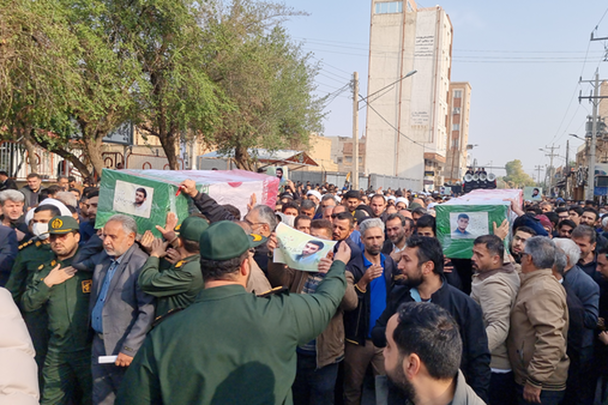 مراسم تشییع شهدای امنیت در شوشتر برگزار شد