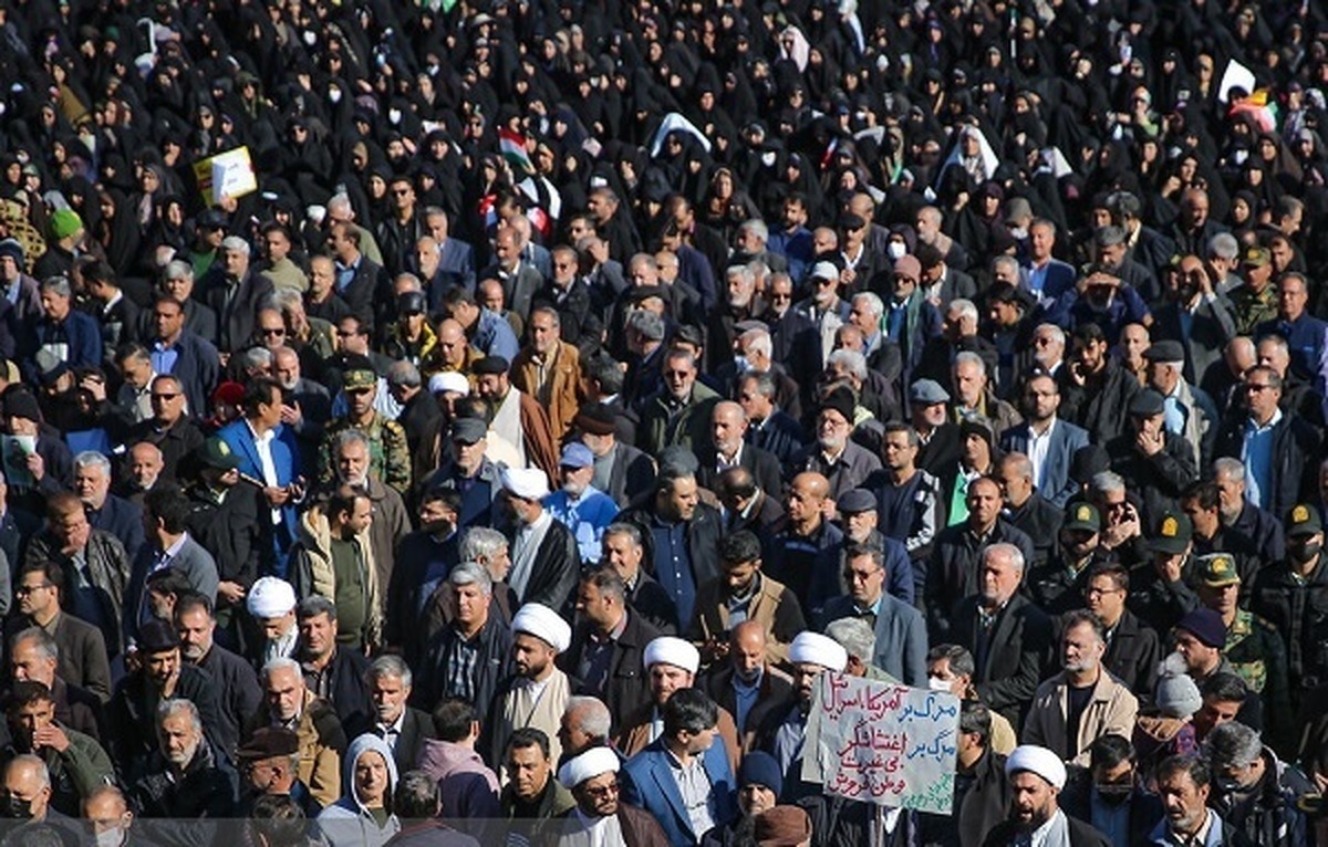 خروش امت حزب الله آذربایجان بر علیه اغتشاش گران