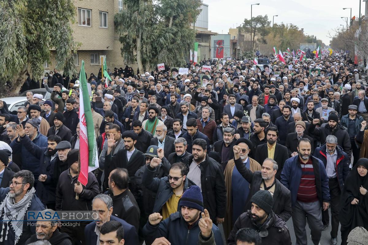 خروش مردم ایران اسلامی علیه تروریست‌های آشوب‌گر