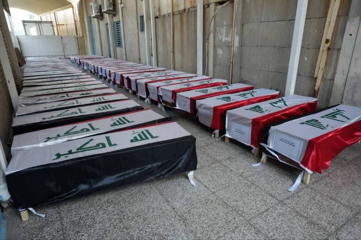 پیکر ۷۰ تن از قربانیان قتل‌عام زندان بادوش به خانواده‌هایشان تحویل داده شد + تصاویر