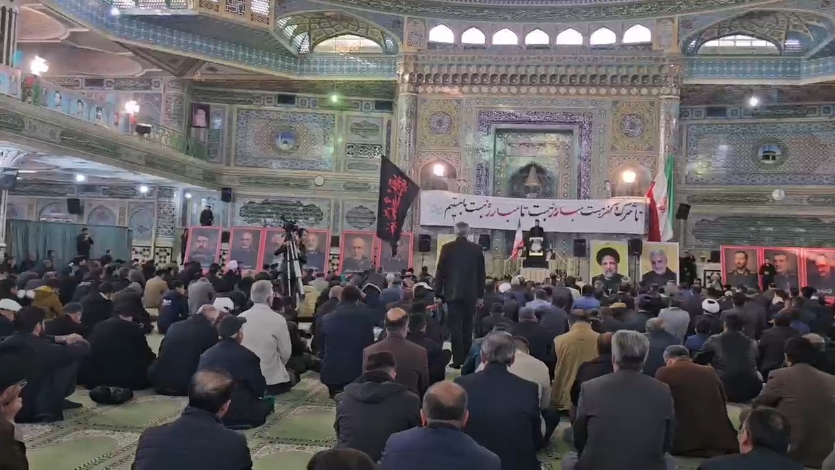 اجتماع عزاداران شهرکرد در سوگ شهادت امام خامنه‌ای + فیلم