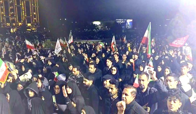 مراسم وداع با شهدای اقتدار کاشان برگزار شد + عکس