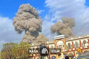 تصاویری از دود برخاسته از انفجار در تهران
