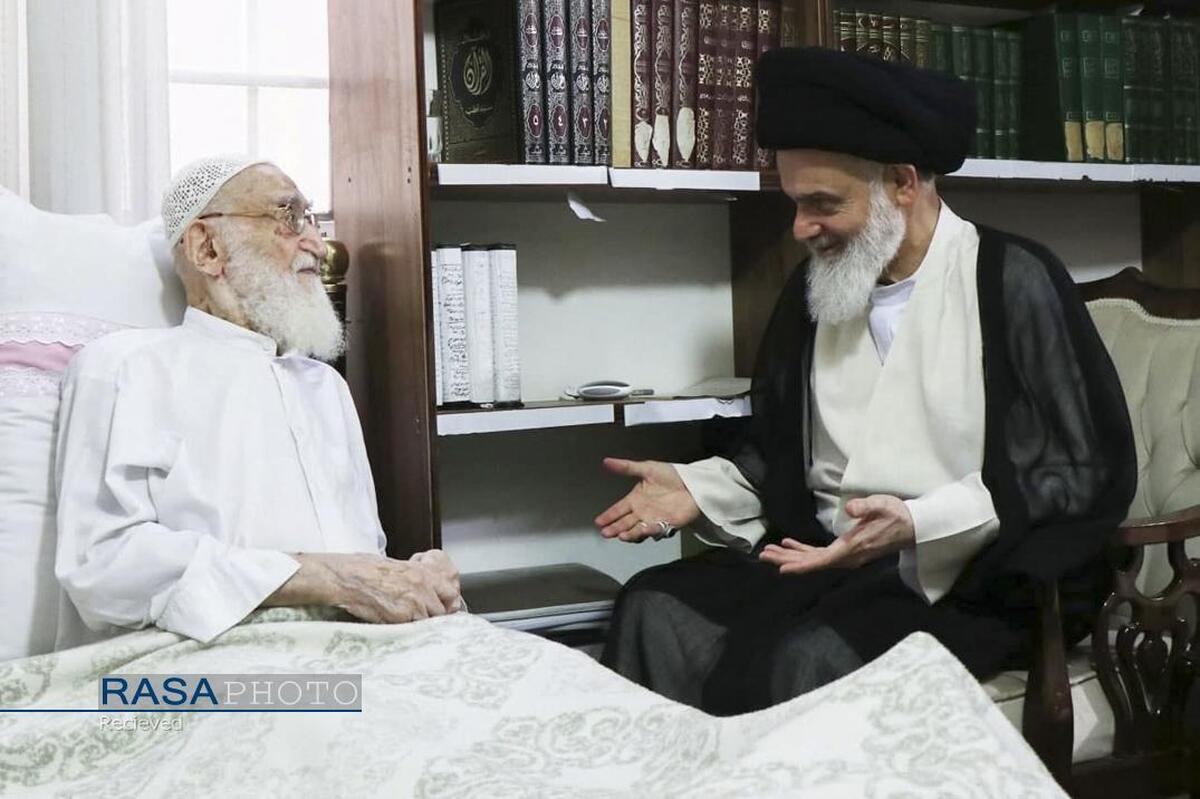 عیادت شخصیتهای حوزوی از آیت الله نوری همدانی