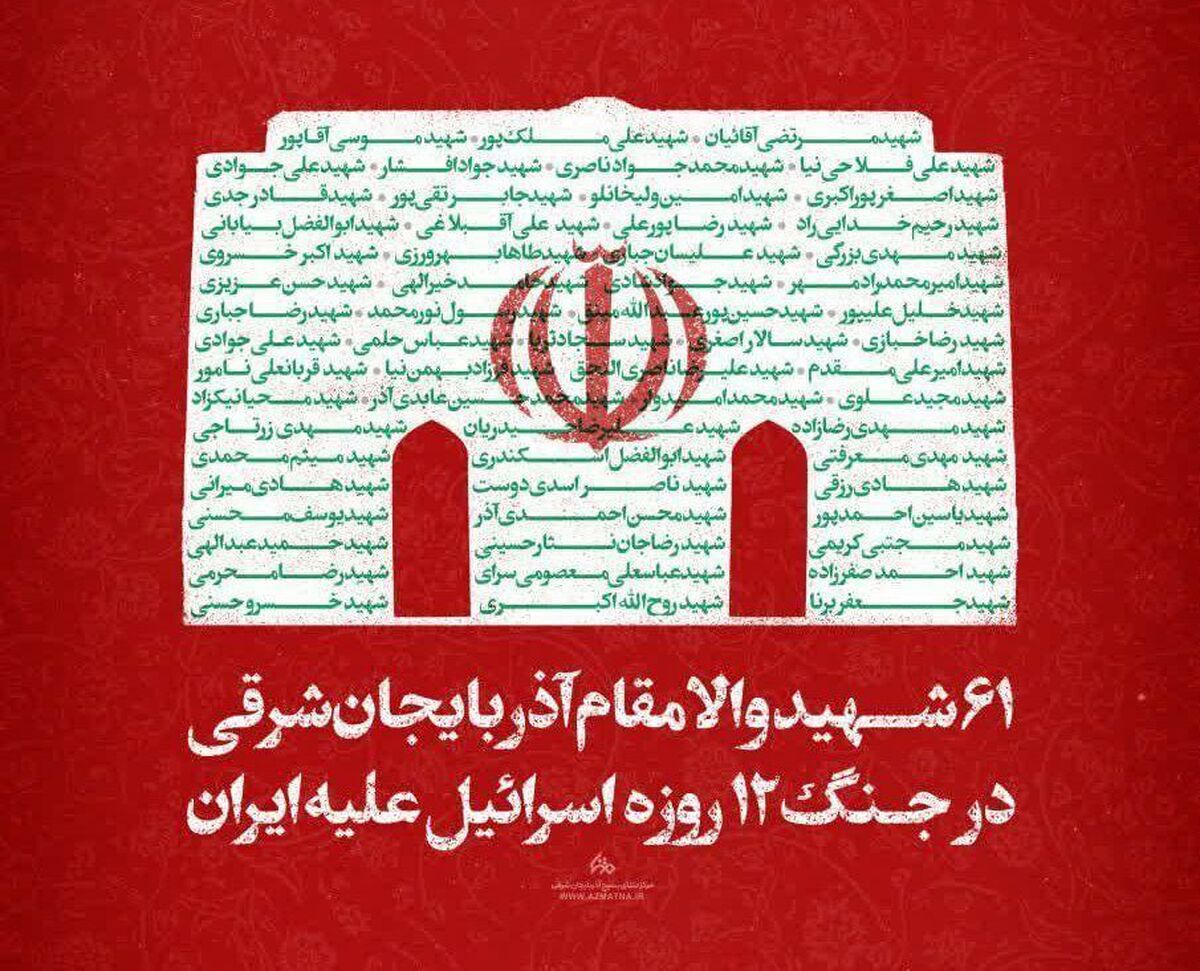 آیین اربعین ۶۱ شهید اقتدار آذربایجان شرقی برگزار میشود