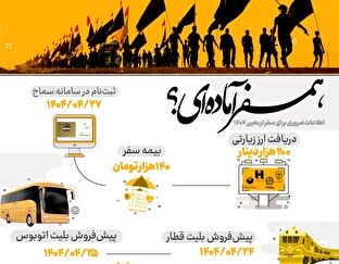 اطلاع نگاشت | همسفر آماده‌ای؟