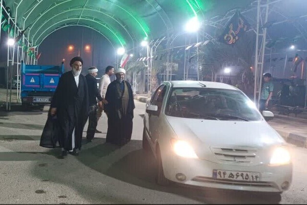 بازدید میدانی امام جمعه اهوز از وضعیت خدمتدهی به زائران اربعین در چذابه