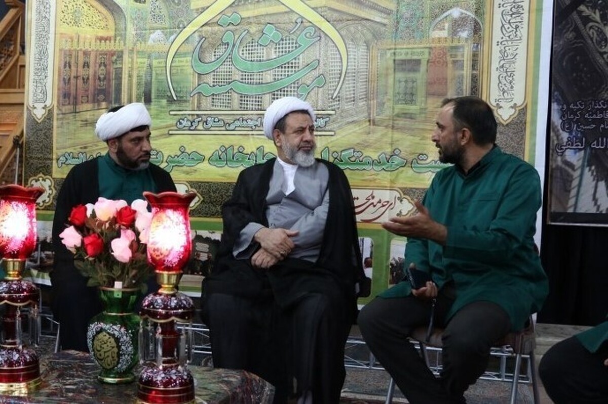 حضور امام جمعه کرمان در جمع خادمان اعزامی به حرم امام رضا