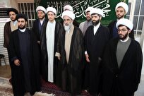 برگزاری جشن میلاد پیامبر و امام صادق در دفتر مرحوم آیت الله فاضل لنکرانی