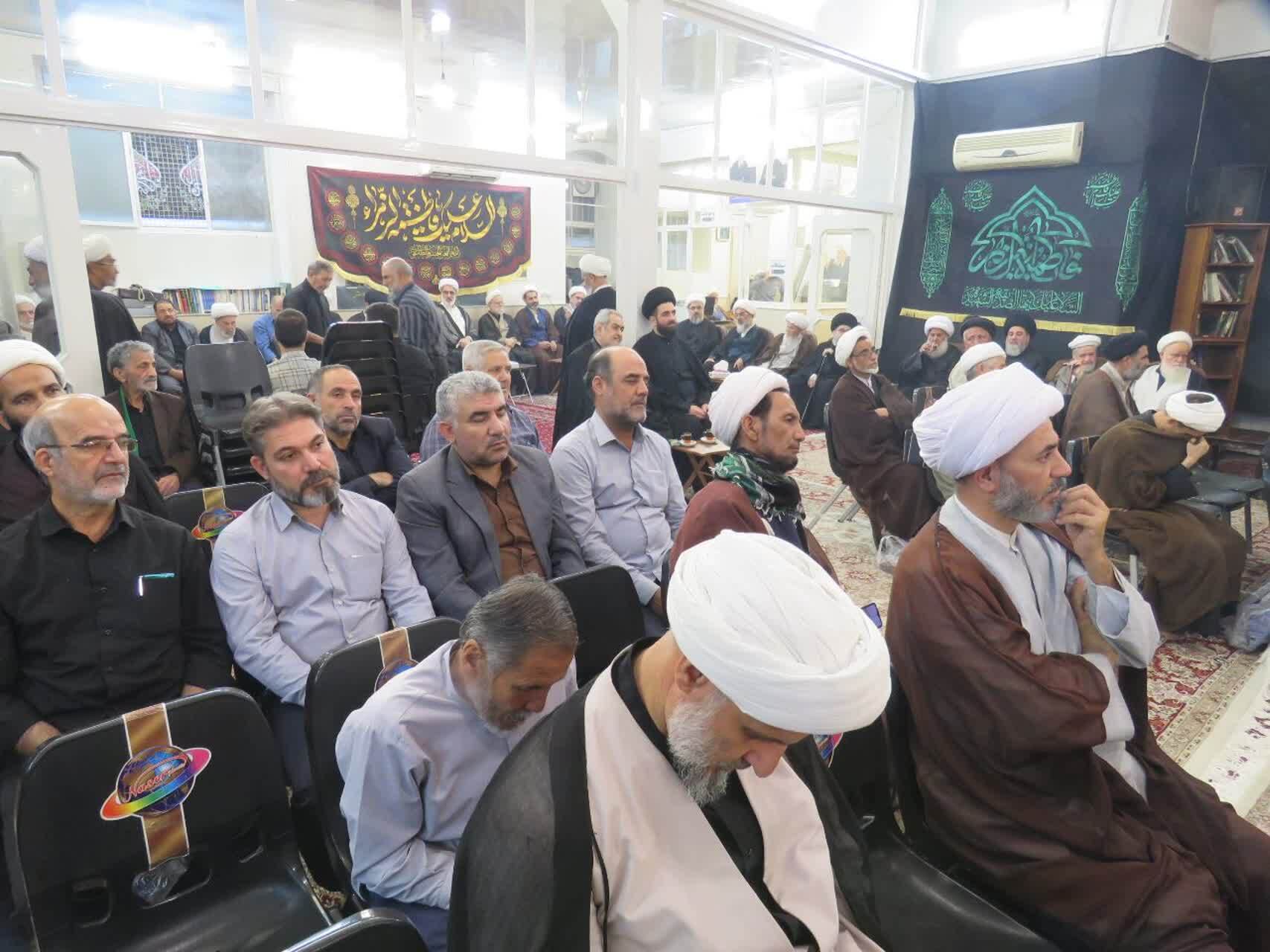 مراسم سوگواری ایام فاطمیه اول در دفتر آیت‌الله فاضل لنکرانی برگزار شد