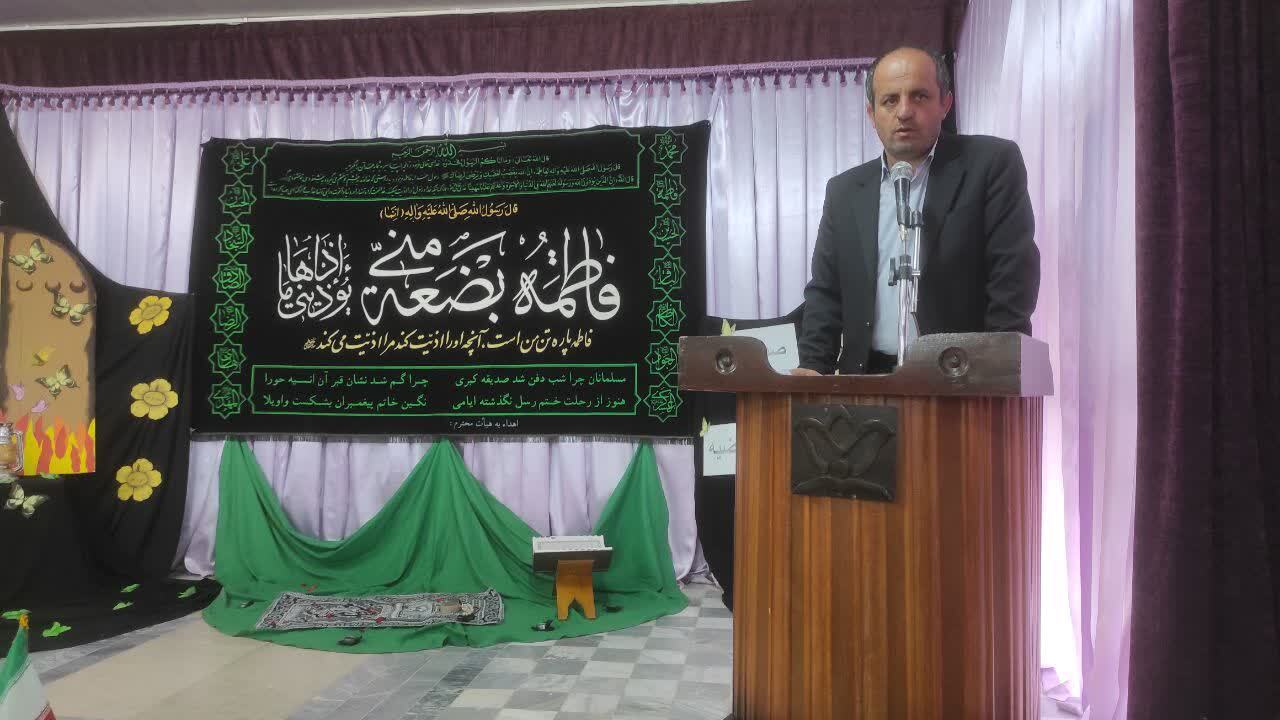 برگزاری مراسم سالگرد شهادت حضرت فاطمه زهرا(س) در کانون شهید مدرس سراب