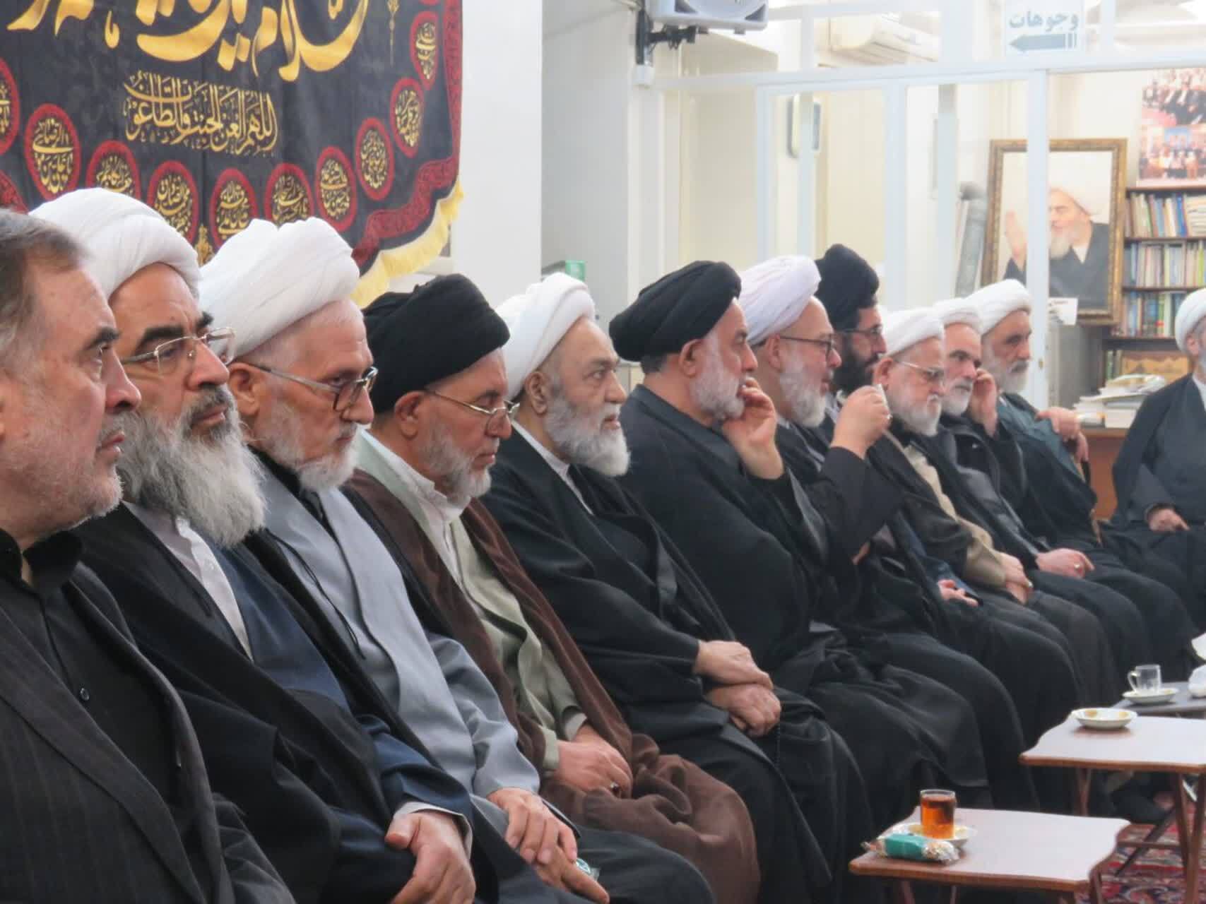 برگزاری مراسم عزاداری فاطمیه دوم در دفتر آیت‌الله فاضل لنکرانی