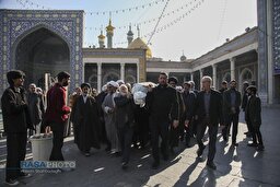 مراسم تشییع و خاکسپاری ابوالشهید حاج‌ عبدالله طائب