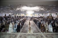 جشن ازدواج دانشجویی ۷۳۰ زوج دانشجو در حرم حضرت معصومه(س)