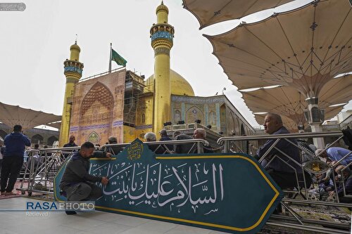 حرم حضرت امیرالمومنین (ع) در آستانه ولادت حضرت زهرا (س)