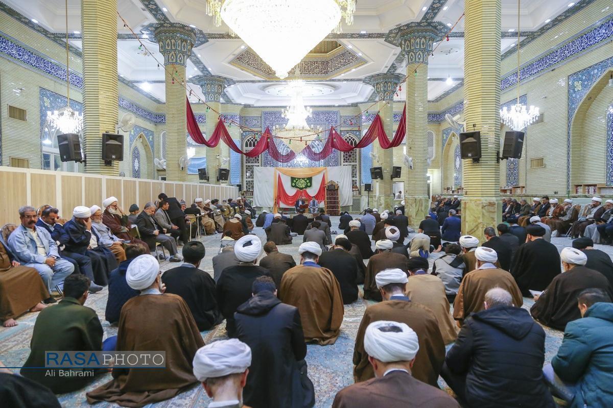 برگزاری مراسم ابوالزوجه آیت الله کعبی در قم