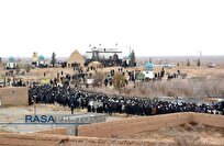 روضه وداع روی منبر دست‌ها| روستای حسن آباد میزبان پیکر آیت الله شاهچراغی+ تصاویر