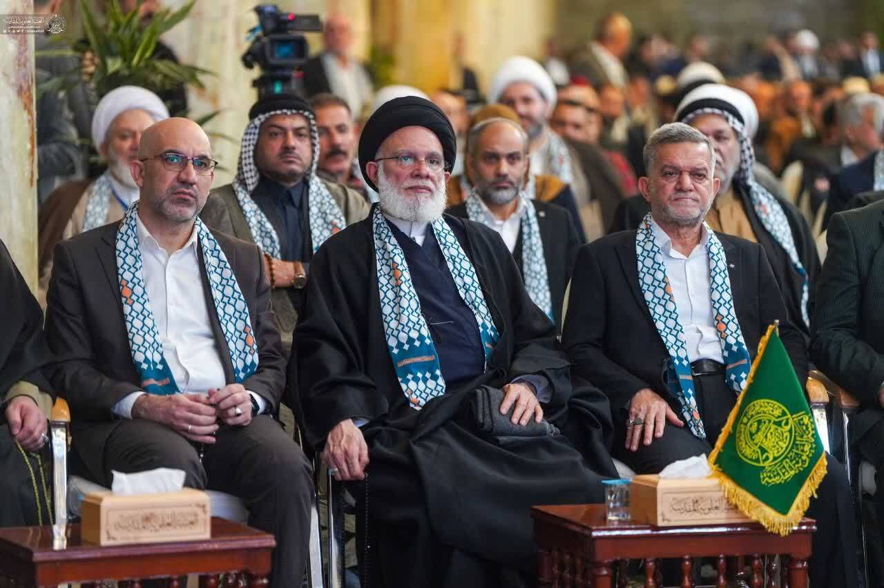 افتتاح پروژه صحن حضرت زهرا سلام الله علیها آستان مقدس علوی + تصاویر