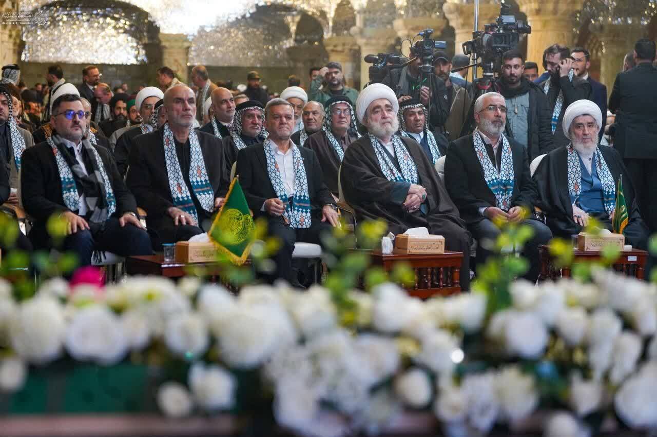 افتتاح پروژه صحن حضرت زهرا سلام الله علیها آستان مقدس علوی + تصاویر