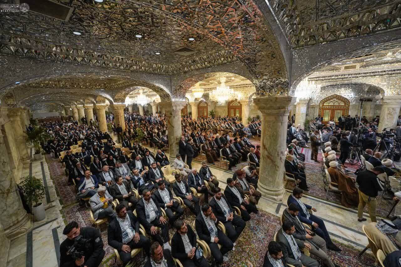 افتتاح پروژه صحن حضرت زهرا سلام الله علیها آستان مقدس علوی + تصاویر