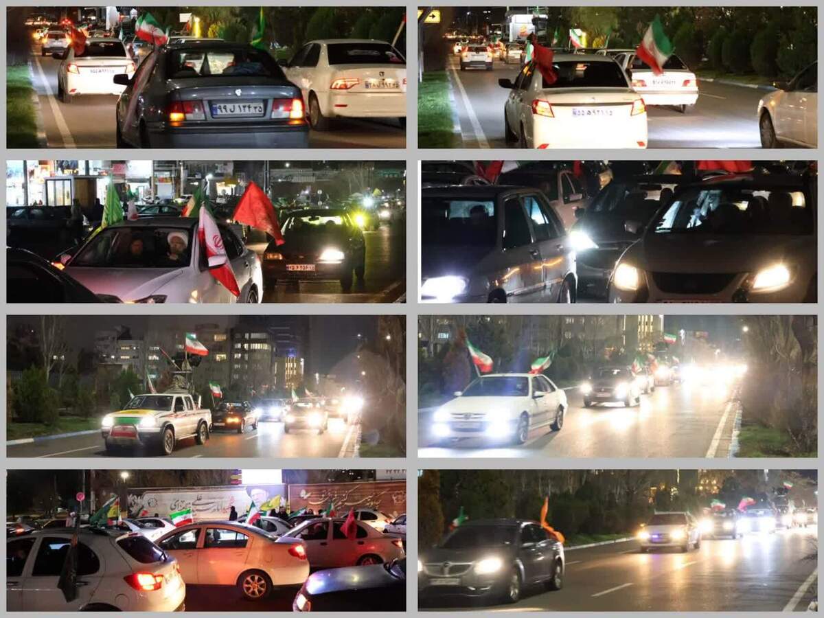 کاروان خودرویی سازمان بسیج طلاب و روحانیون سپاه عاشورا در خیابان‌های تبریز به حرکت درآمد+ تصاویر