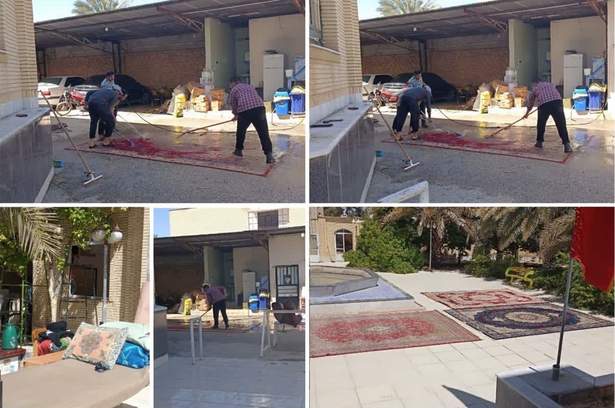 خدمت رسانی طلاب جهادی به سیل زدگان جهرم