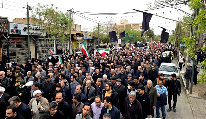 گزارش تصویری تشییع باشکوه شهید سردار نائینی