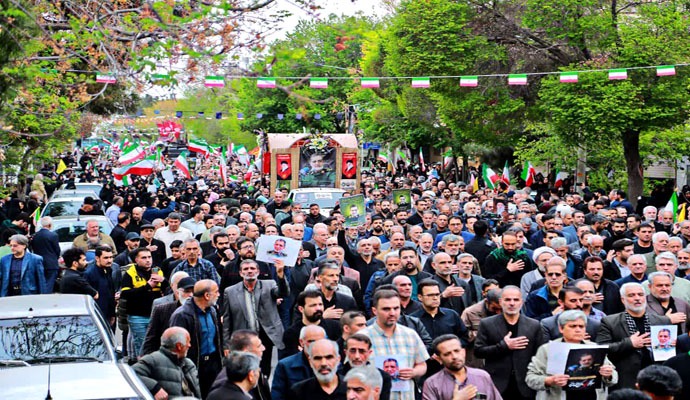 گزارش تصویری تشییع باشکوه شهید سردار نائینی