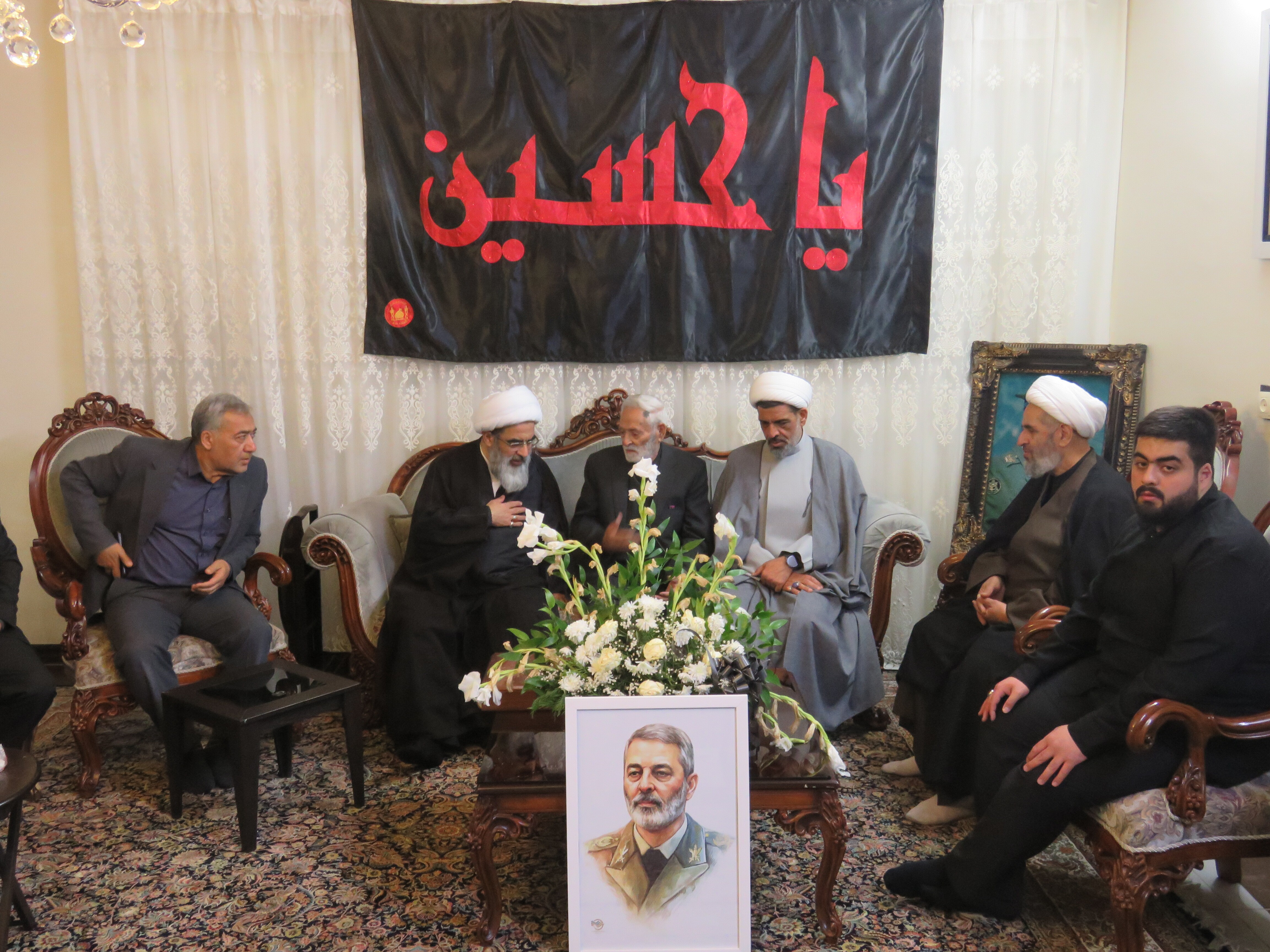 دیدار آیت‌الله فاضل لنکرانی با خانواده شهید سپهبد سید عبدالرحیم موسوی