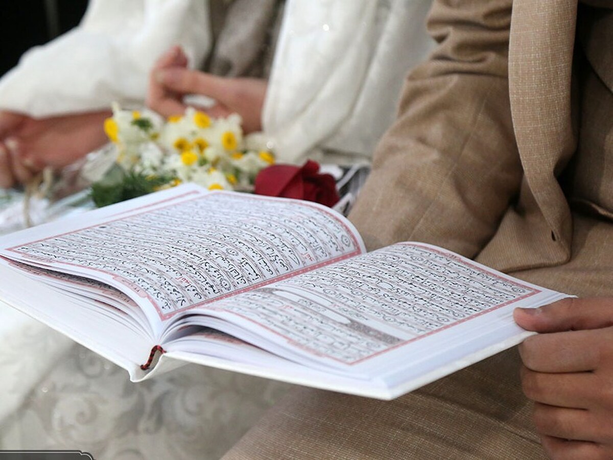 میزبانی اتاق عقد حرم بانوی کرامت از ۱۱۰ زوج جوان در سالروز میلاد ایشان