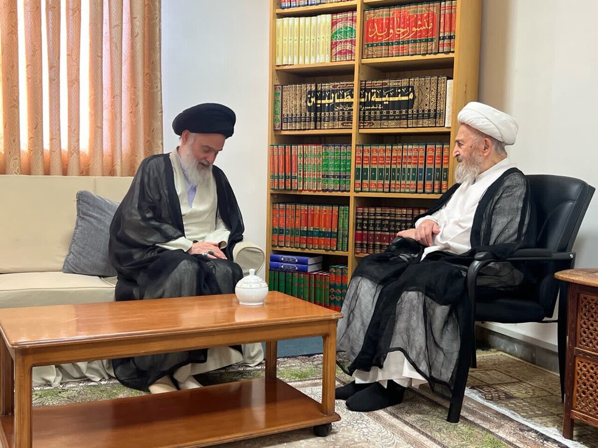دیدار رئیس جامعه مدرسین و مدیر حوزه‌های علمیه با آیت‌الله سبحانی