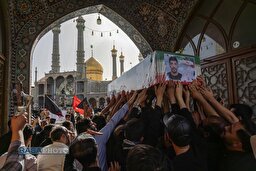 تشییع بسیجی شهید محسن گرایی