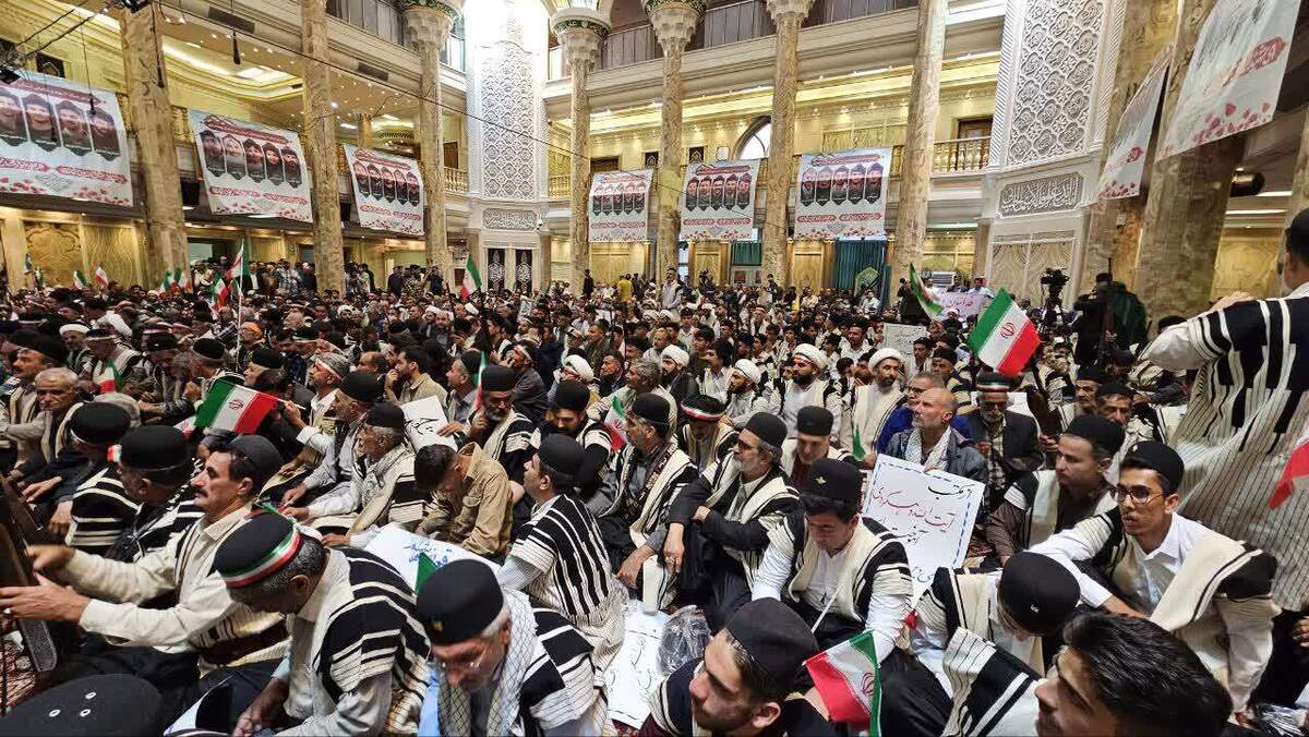 پاسداشت شهدای چهارمحال و بختیاری در میدان فلسطین تهران برگزار شد+ عکس