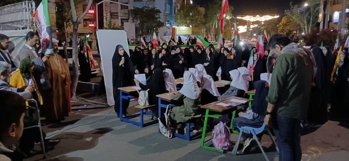 نمایش «شهدای مدرسه شجره طیبه میناب» در موکب برگزار شد